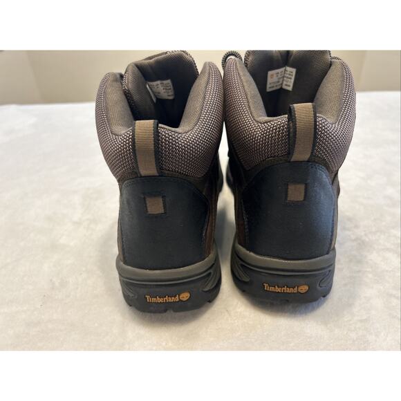 Timberland White Ledge Hiking Boots Mens Size 13 Brown Leather Waterproof - Picture 5 of 8